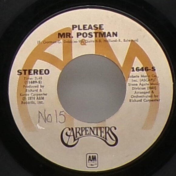 Please Mr. Postman/This Masquerade by The Carpenters 45 - Picture 5 of 6